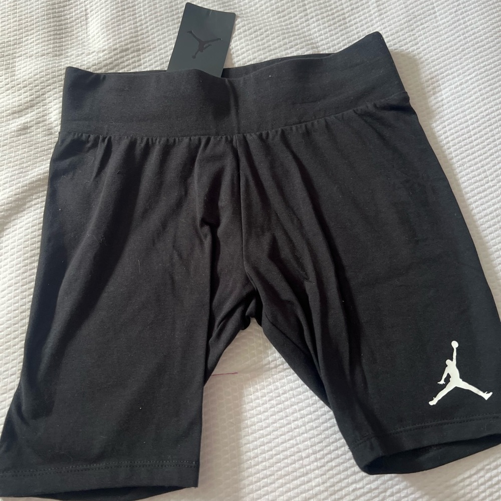 Black Jordan biker shorts